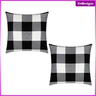 2x Square Sofa Couch Pillow Covers Replacement Home Decoration 18x18inch