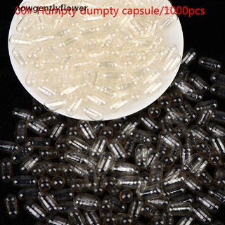Blowgentlyflower 1000Pcs Empty Hard Gelatin Capsule Medicine Capsule 0#Transparent Empty Pill BGF