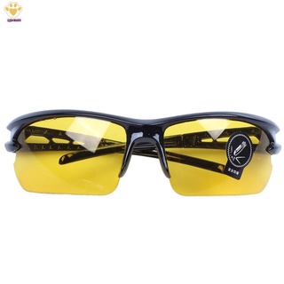 marco negro amarillo hoja de visión nocturna al aire libre ciclismo gafas de sol