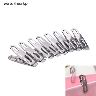 (waterheakp) 20 piezas de acero inoxidable línea de lavado de ropa clavijas colgar pines clips a prueba de viento abrazaderas en venta