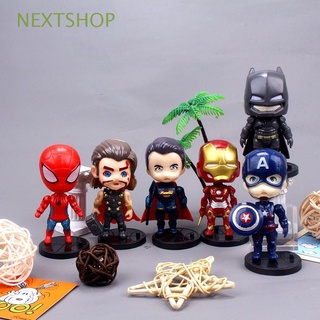 nextshop figura de acción batman decoración de tartas spiderman iron man spiderman marvel niños regalo marvel vengadores muñeca juguetes superhéroe
