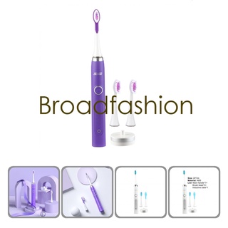 [broadfashion] Cepillo de dientes blanqueador ligero Sonic recargable Oral cepillo ergonómico para pareja