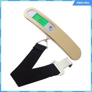 LCD Digital Luggage Scale Weighing Suitcase Bag Scale with Hook Black