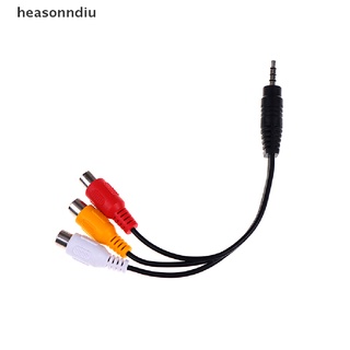 heasonndiu 28cm 3,5 mm jack av macho a 3rca hembra cable de audio video cable adaptador estéreo cl (3)
