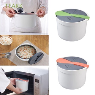TEAKK Creative Vegetable Pasta Steamer Home Food Container Microwave Rice Cooker Portable Cooking Steaming Utensils Multifunction Bento Lunch Box/Multicolor