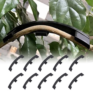 coretta 5/10pcs planta bender plástico clips de ramita abrazaderas para entrenamiento bajo estrés planta abrazadera de flexión entrenador negro jardín herramientas ramas bender (7)