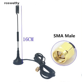 roswetty 12 dbi 433mhz antena de media onda dipole antena sma macho con base magnética cl