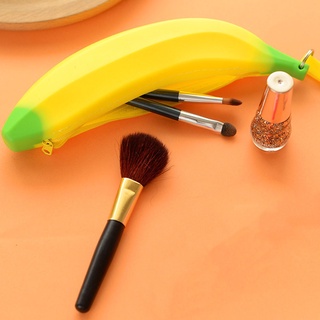 aobuqu - monedero de silicona con forma de plátano, con cremallera, bolsa de almacenamiento
