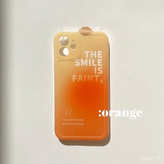 Verano naranja gradienteiphone12Apple11promaxTeléfono casoxsFunda protectoraxrAplicable8plusMujer7 (1)