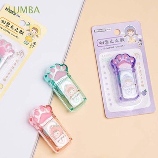 LUMBA Cute Adhesive Paper Tape Stationery Cat Claw Pointing Glue Stick Office Supplies Roller Tape Double-sided Tape Runner Roller Tape Kawaii Cartoon Double Sided