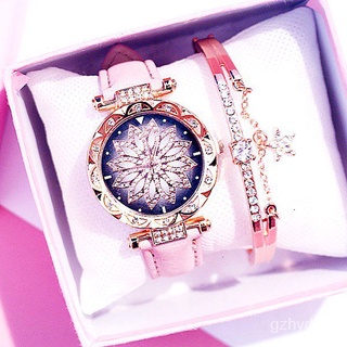 ❤Relojes para las mujeres moda Casual mujer relojes de pulsera listo StockJam cuero mujeres flor cuarzo reloj analógico