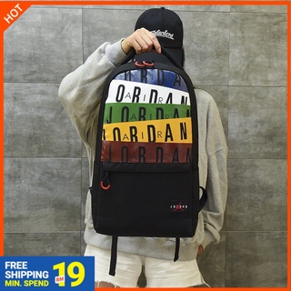 Jordan mochila estudiante de gran capacidad mochila de moda mochila pareja mochila de viaje