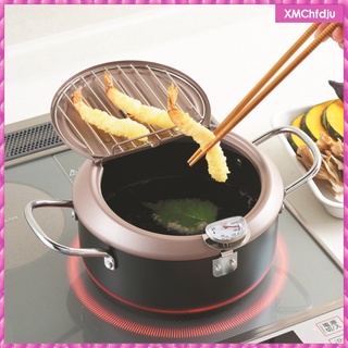 freidora de estilo japonés antiadherente tempura sartén control de temperatura 20 cm (4)