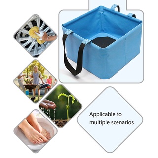 18l portátil de viaje al aire libre plegable cubo de agua lavabo multifuncional portátil lavabo plegable cubo verde (4)