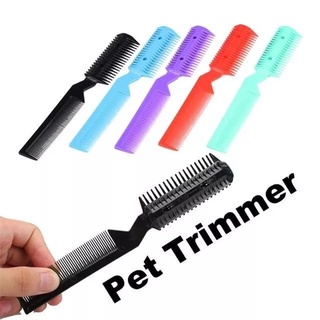 1 pieza de Color aleatorio para mascotas, peine, removedor de corte, cepillo, gato, pelo, Trimmer para mascotas, gatos, accesorios (1)