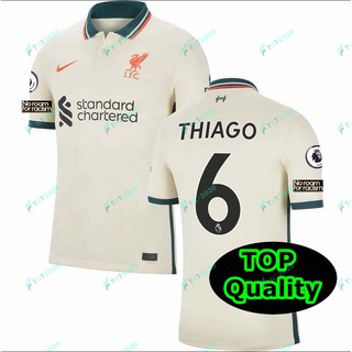Fans Version 2021 2022 Liverpool Away THIAGO 6 Soccer Jersey