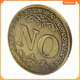 Yes/No Bronze Decision Commemorative Coin Collectible Holiday Gifts Decor (6)