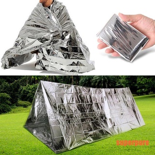 [pure] 130 x 210 cm de supervivencia de emergencia mylar impermeable saco de dormir de papel de aluminio térmico bl