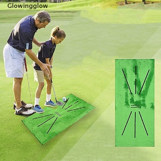 GLW Foldable Golf Hitting Mat Swing Training Aid Portable Golf Practice Training Mat Glow (4)