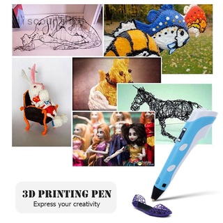 Bolígrafo 3D + Juego De Filamentos PLA , Bolígrafos 3D Con Pantalla LCD + Filamento 3D De 15 Colores , Bricolaje Para Niños Principiantes