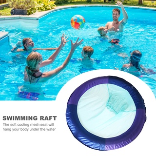 etaronicy - hamaca flotante de agua redonda, inflable, colchón de agua, juguete para dormir (5)
