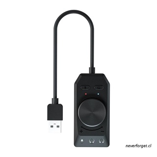 neverforget.cl tarjeta de sonido externa usb 7.1 canal 3d adaptador de audio 3.5 mm auriculares para escritorio