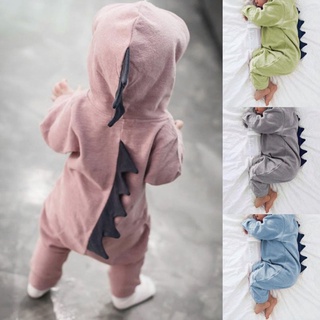 Rs dinosaurio con capucha de una pieza desgaste precioso escalada dinosaurio ropa para niños