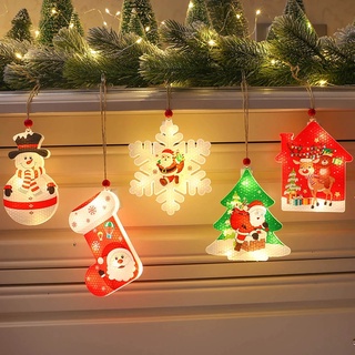 Creativo árbol de navidad LED luz de noche lámpara de araña decoración de vacaciones ventana listado de luces de navidad fiesta decoración luces