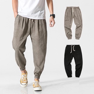 Pantalones harén casuales pantalones de Jogger de los hombres pantalones de Fitness masculino Harajuku verano
