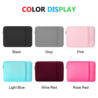 manu moda manga doble cremallera bolsa portátil funda universal impermeable colorido suave portátil cubierta/multicolor (5)
