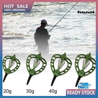 Hyj_ 20/30/40/50g carpa alimentador de peces al aire libre de pesca cebo jaula de aparejos herramienta accesorios