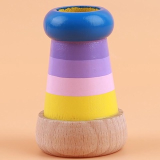 juguetes de madera arco iris lindo mágico mini abeja efecto ojo prisma niños juguete educativo (6)