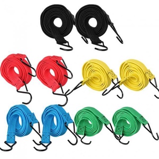 10 cuerdas elásticas de 24 mm de ancho, correas elásticas para equipaje, cordones de hasta 13 pies