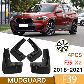 4 PCS for -BMW X2 F39 2018 2019 2020 2021 Front Rear Car Mudguard Fender Mud Guard Flaps Splash Flap Mudguards