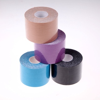 rollo de algodón elástico de 5 m x 5 cm cinta adhesiva deportiva cinta adhesiva vendaje (1)