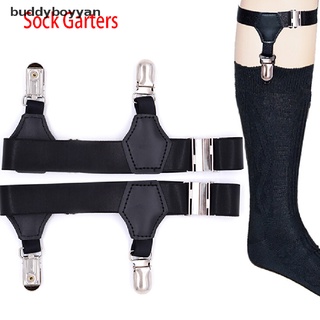 [buddyboyyan] Calcetines para hombre/calcetines elásticos/Clip de cinturón/accesorios para tirantes ajustables