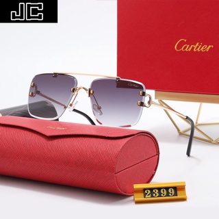 JC Cartier Lentes | Gafas De Sol De tendencia a la moda nuevas Gafas De Sol De corte De personalidad para hombres y mujeres Gafas De Sol De moda anclas cruzadas al aire libre (3)