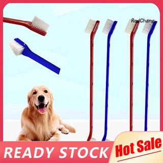Double-end Toothbrush Pet Dog Puppy Dental Oral Teeth Cleaning Care Soft Brush