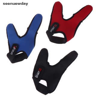 [ver] 2 dedos al aire libre transpirables antideslizantes guantes de pesca protector de dedo herramienta