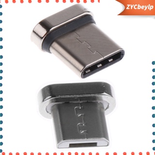 Micro USB & Type-C Head para teléfono Tablet adaptador magnético cargador Cable de datos