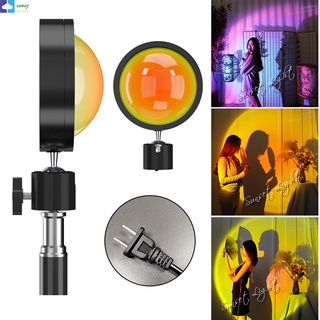 lámpara led giratoria arcoiris/solución/set proyector de proyector para el hogar fondo de fotos