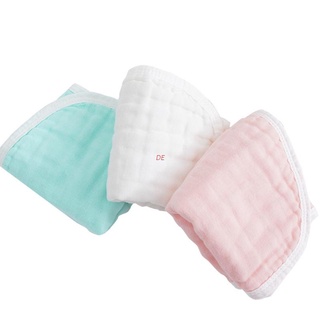 De 3 pzs paños de muselina para eructos de algodón/toalla de alimentación para bebés/toalla de Saliva de 6 capas/pañales absorbentes de gasa/toallas suaves para la cara