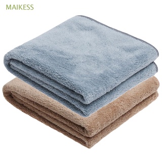 MAIKESS 2PCS Soft Hair Drying Towel Candy Color Dry Hair Turban Shower Towel Microfiber Wrap Head Wrap Scarf Dry Quick Bath Accessories Water Absorbing Bath Towel