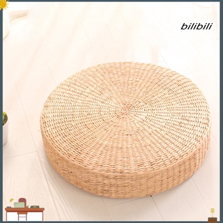 bilibili tatami cojín transpirable ampliamente aplicado cómodo redondo tejido de paja hecho a mano almohada para el piso