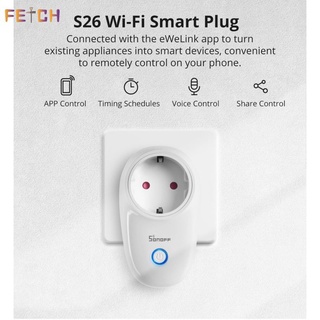 Sonoff S26 Wifi Smart Socket Schakelaa Plug App/Vocie Afstandsbediening Stopcontact timing Werkt Met Alexa movimiento