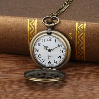 reloj de bolsillo steampunk vintage de cuarzo con números romanos