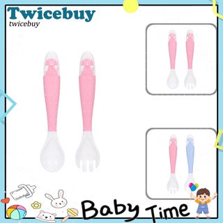 Twicebuy juego De cucharas De perro suave y suave Para niños/juego De cucharas plegables Para Alimentos