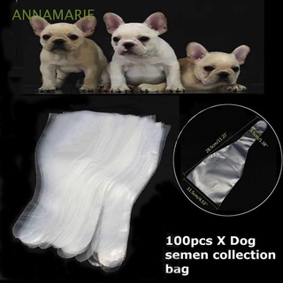 ANNAMARIE PE Artificial Insemination Pet Clinic Equipment Semen Collection Bag Sperm 10/20/30/50/100PCS Dog Breeding Canine Disposable