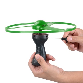 babyya divertido juguete volador giratorio led procesamiento de luz flash juguete volador para niños