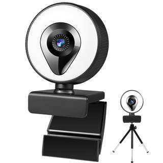 webcam con luz para juegos de transmisión de enfoque automático pc ordenador portátil 1k